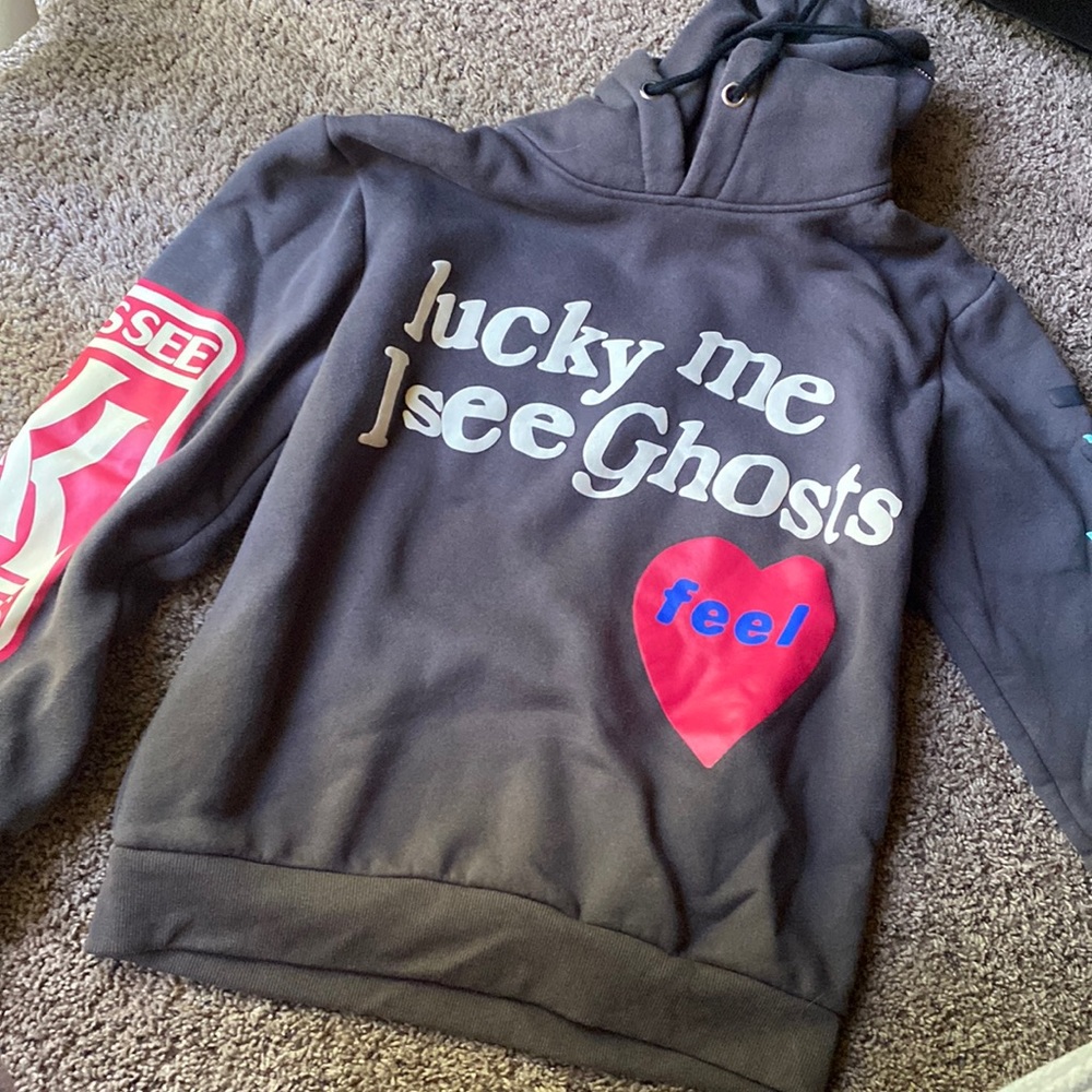 Kanye West lucky me I see ghosts hoodie